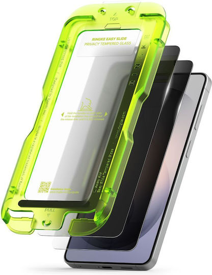 Ringke Easy Slide Datenschutz Gehärtetes Glas 2 Stück Schwarz Galaxy S26