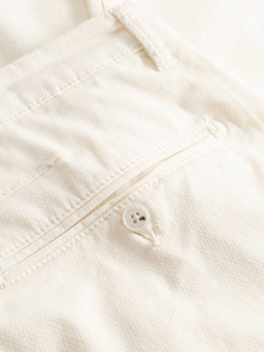 Paul K3280 Dale 2200211070 Herrenhose Chino in Schlank Passform Weiß