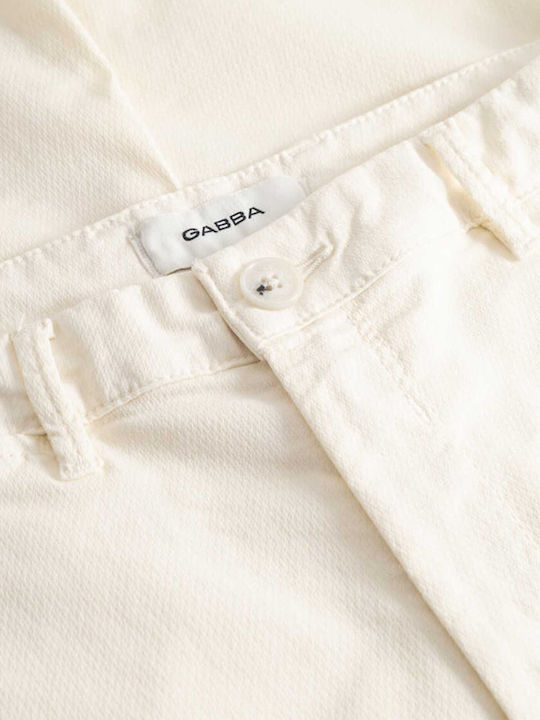 Paul K3280 Dale 2200211070 Herrenhose Chino in Schlank Passform Weiß