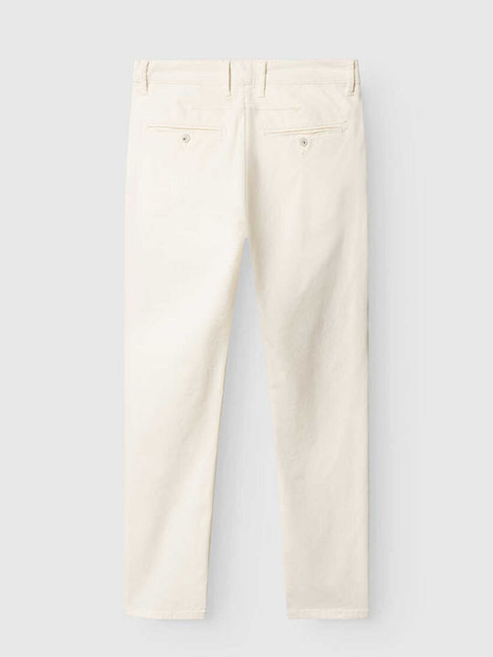 Paul K3280 Dale 2200211070 Herrenhose Chino in Schlank Passform Weiß