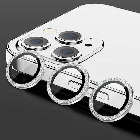 Camera Protection Tempered Glass Silver for the Apple iPhone 16, iPhone 16 Plus