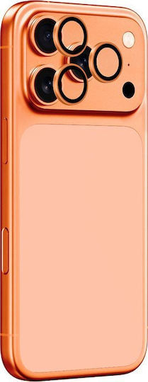 AmazingThing Camera Protection Tempered Glass Orange for the iPhone 17 Pro, iPhone 17 Pro Max