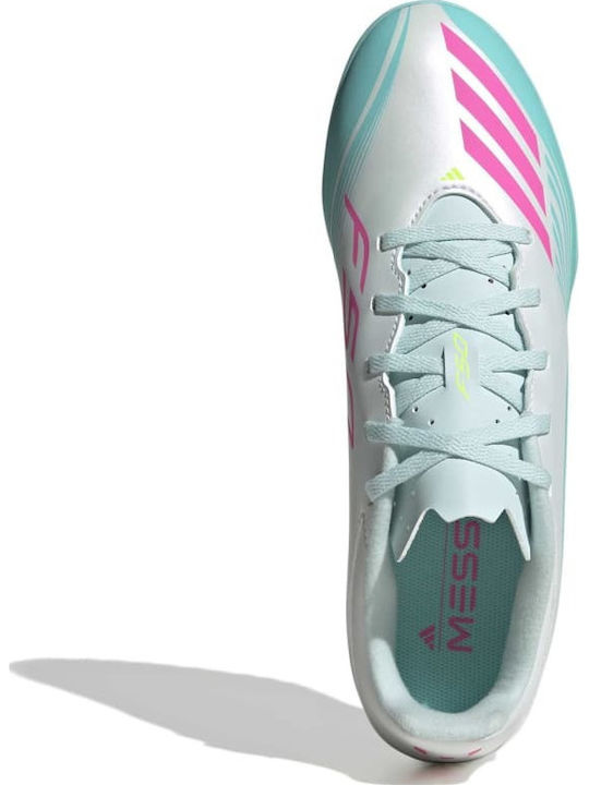adidas F50 Messi Club TF Ποδοσφαιρικά Παπούτσια με Σχάρα Λευκά