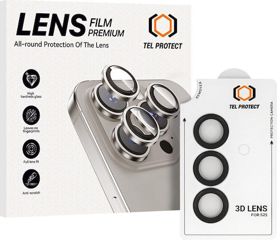 Tempered Glass Tel Protect 3d Lens On Camera Samsung Galaxy S26 Black Lens 3 Pieces