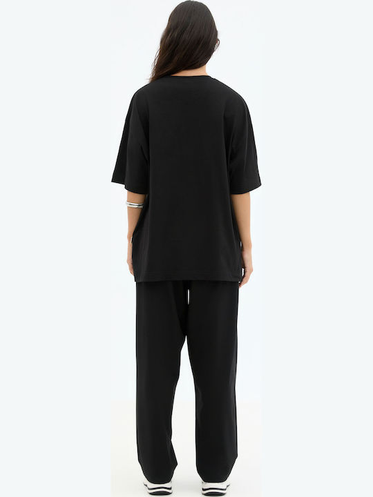 Herrenbluse Kurzarm Schwarz