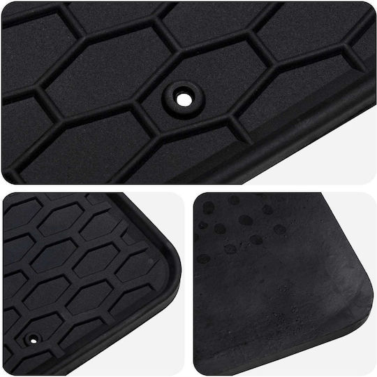 vidaXL Set Front and Back Car Mats 4 Pieces for Toyota Aygo 2022 Black