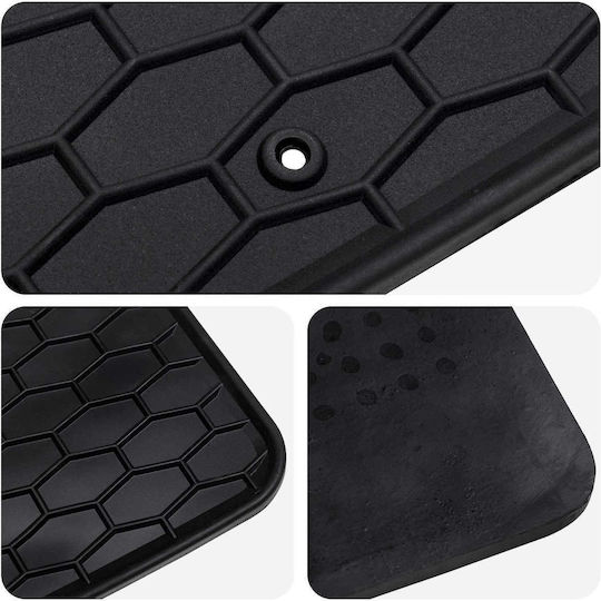 vidaXL Set of Front and Rear Mats 4pcs for BMW X1 / X2 2017 Black