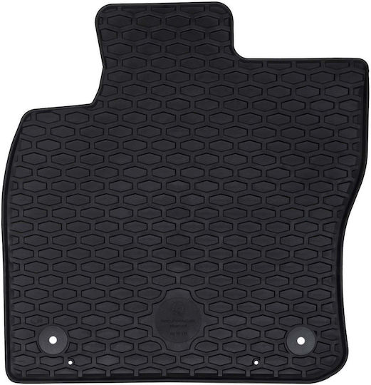 vidaXL Front Mats 2pcs for Volkswagen Caddy Ford Transit Connect 2020 Black