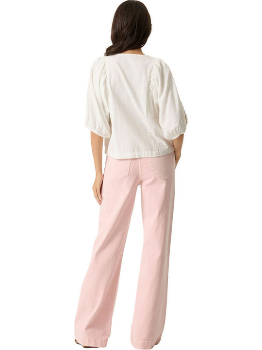 Garcia Jeans Long Sleeve Women's Shirt White