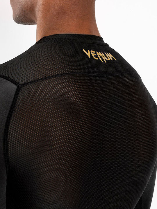 Venum G-fit Men's Long Sleeve Shirt VENUM-03726 for Jiu-Jitsu Black