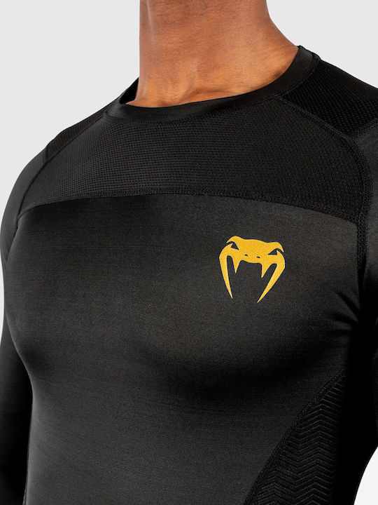 Venum G-fit Men's Long Sleeve Shirt VENUM-03726 for Jiu-Jitsu Black