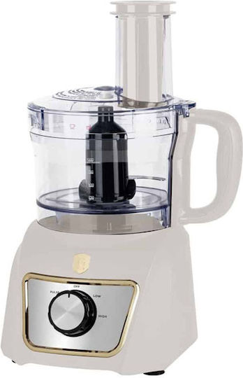 Berlinger Haus Food Processor 500W with 1.5L Bowl and Beige Blender Jug