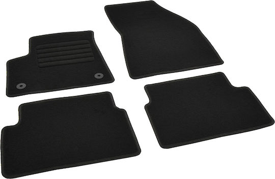 Set of Front and Rear Mats 4pcs for Fiat Grande Punto Black