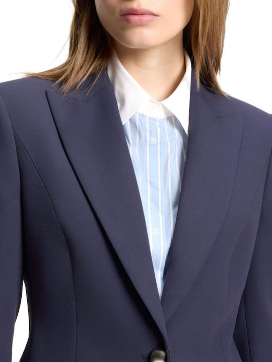 Hugo Women's Waisted Blazer Blue