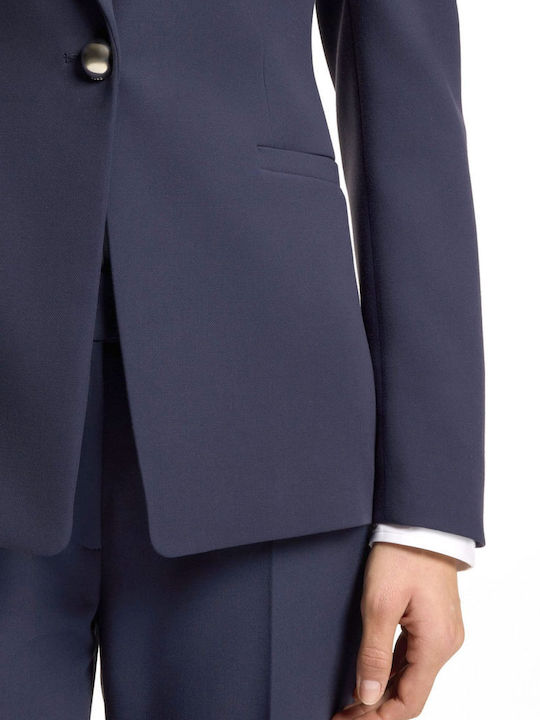 Hugo Women's Waisted Blazer Blue