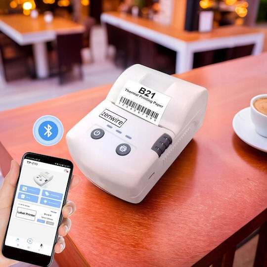 Zenwire Φορητός Εκτυπωτής Ετικετών Bluetooth 203 dpi