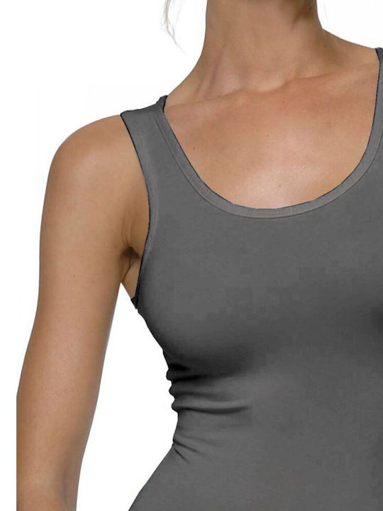 Sleeveless Gray Women's Tank Top