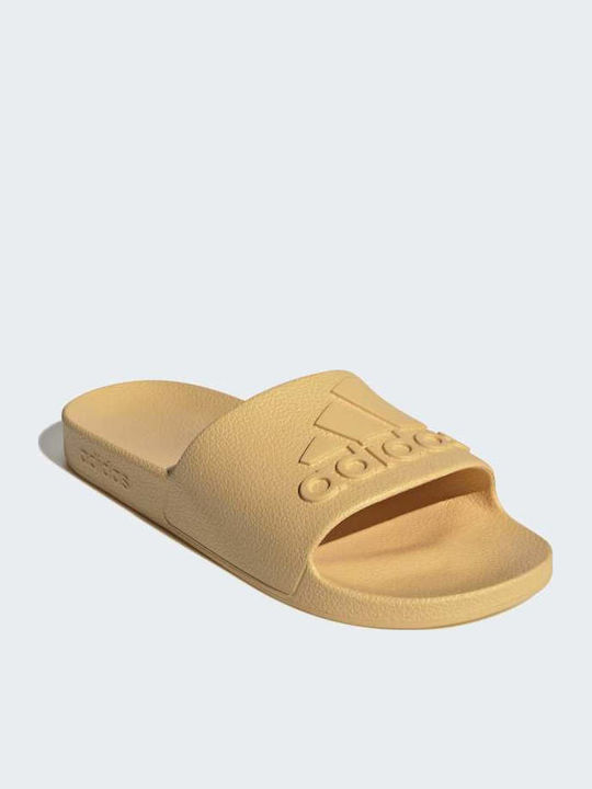 Adilette Aqua Herren Slides Gelbe
