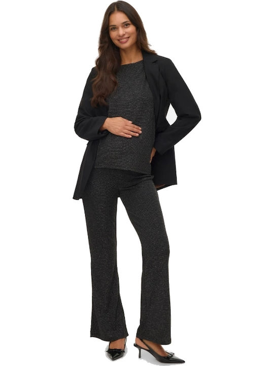Maternity Pants Glitter Black 20023432 Kanva Mamalicious