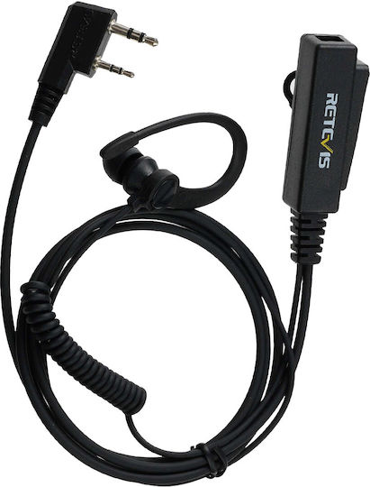 Μικροφωνο Ακουστικο Retevis Eek023 G Shape In-ear Earbud Kenwood 2 Pin Plug