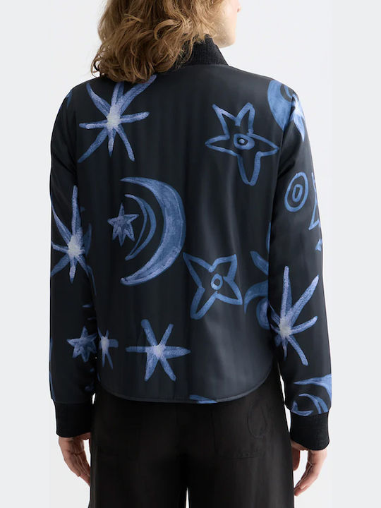 Scotch & Soda Damen Bomber Jacke Beidseitig Meteorite