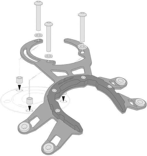 SW-Motech PRO Gehäuse-Halterungen für Yamaha XJR