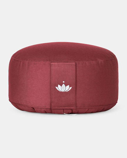 Lotuscrafts Meditation Pillow Lotus Bordeaux Dimensions 31 × 15 cm 1.6 kg