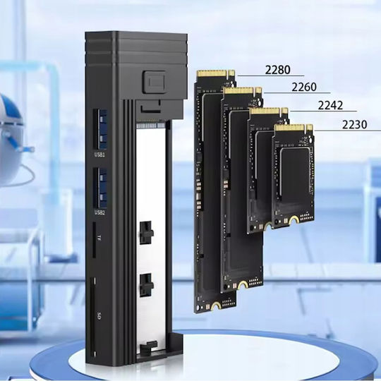 Zenwire Case for M.2 SATA III NVME Hard Drive with SATA Type-C Connection