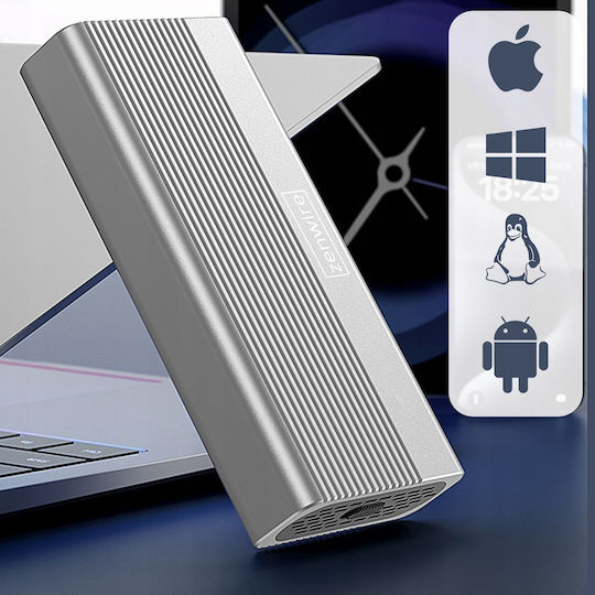 Zenwire Case for M.2 SATA III NVME Hard Drive with Thunderbolt Type-C Connection
