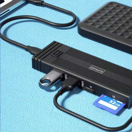 Zenwire Case for M.2 SATA III NVME Hard Drive with SATA Type-C Connection