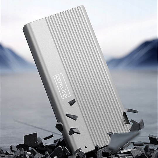 Zenwire Case for M.2 SATA III NVME Hard Drive with Thunderbolt Type-C Connection