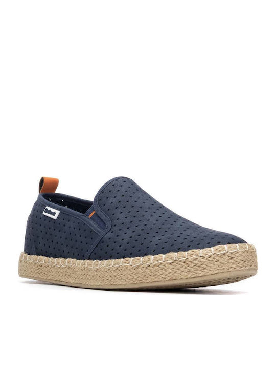 Synthetic Leather Men's Slip-Ons Blue