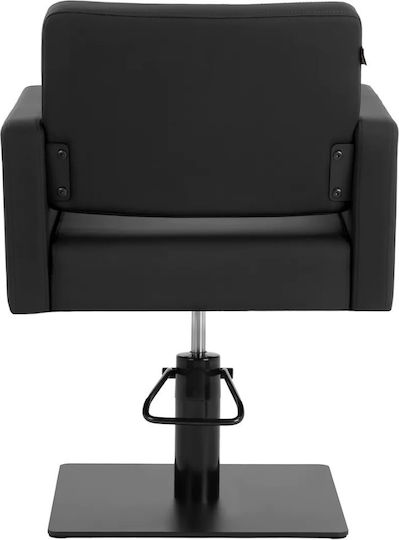 Gabbiano Hair Salon Chair Black with Adjustable Height and Hydraulic Lifting