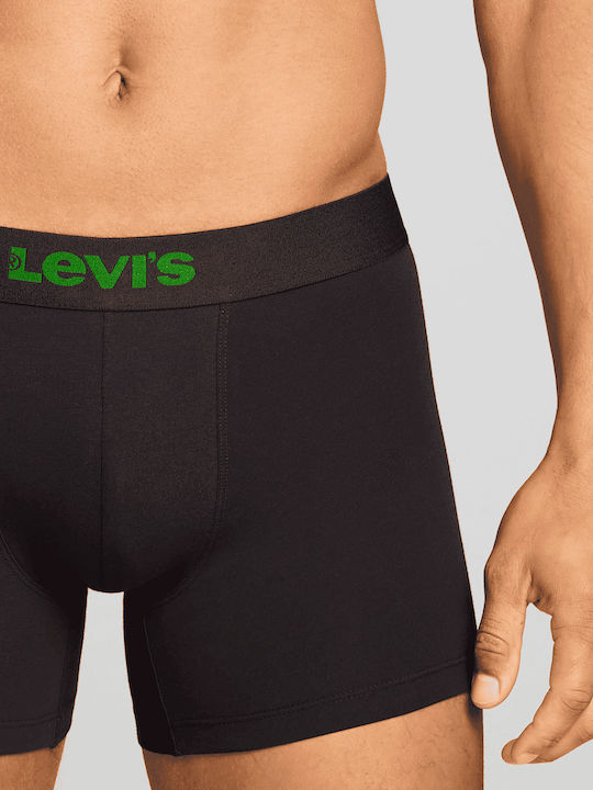 Herren Boxershorts Grün/Schwarz Mit Mustern 2er Pack