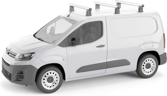 Menabo Roof Bars Aluminum 135cm. 2023> (with Roof Rack Legs) Silver