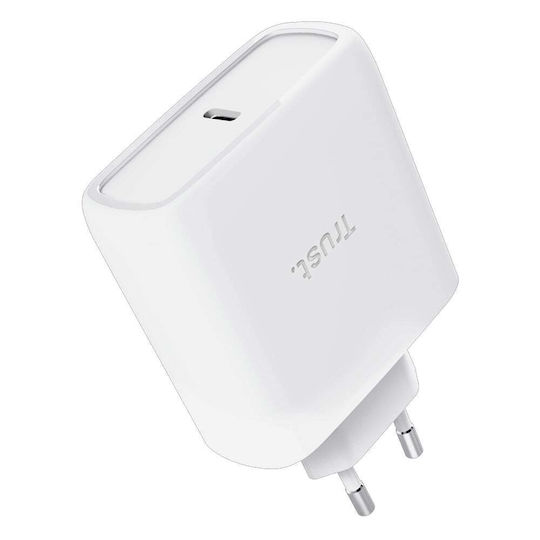 Trust Charger Without Cable GaN with USB-C Port 65W Whites (Maxo)