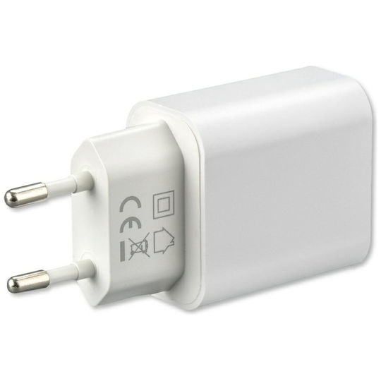 4Smarts Φορτιστής με Θύρα USB-C και Καλώδιο Lightning 20W Power Delivery Λευκός (4S465591)