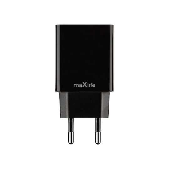 Maxlife Ladegerät ohne Kabel mit USB-A Anschluss Schwarzs (MXTC-11)