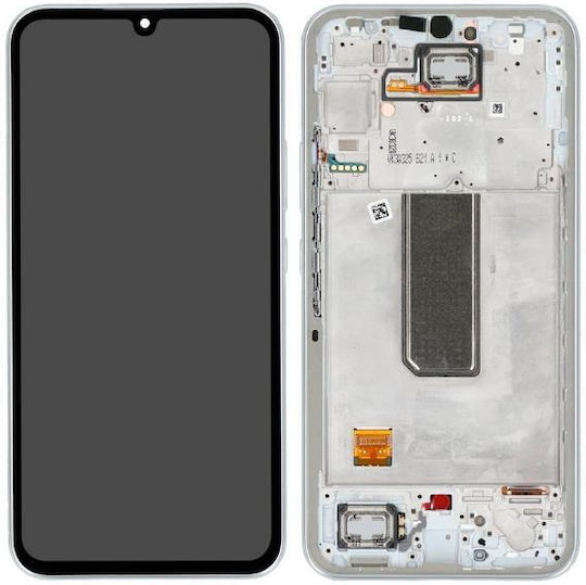 Samsung Οθόνη με Μηχανισμό Αφής και Πλαίσιο για Galaxy A34 (Ασημί)