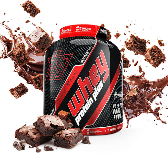 Immortal Nutrition Whey Protein Plus Organic Protein Whey with Flavor Fudgy Brownie 2kg