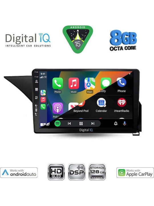 Digital IQ Car Audio System for Mercedes-Benz E Class 2012-2014 (Bluetooth/USB/AUX/WiFi/GPS/Apple CarPlay/Android Auto) with 10" Touch Screen