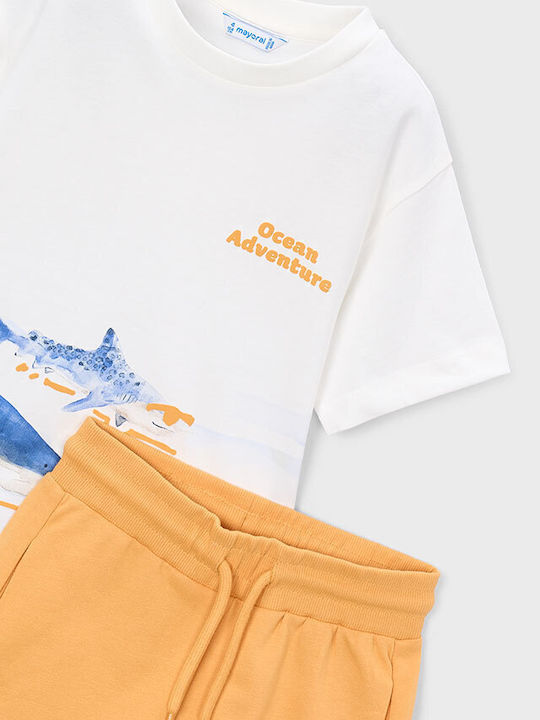 Kinderbekleidungsset mit Shorts Sommer 2 Stück Orange