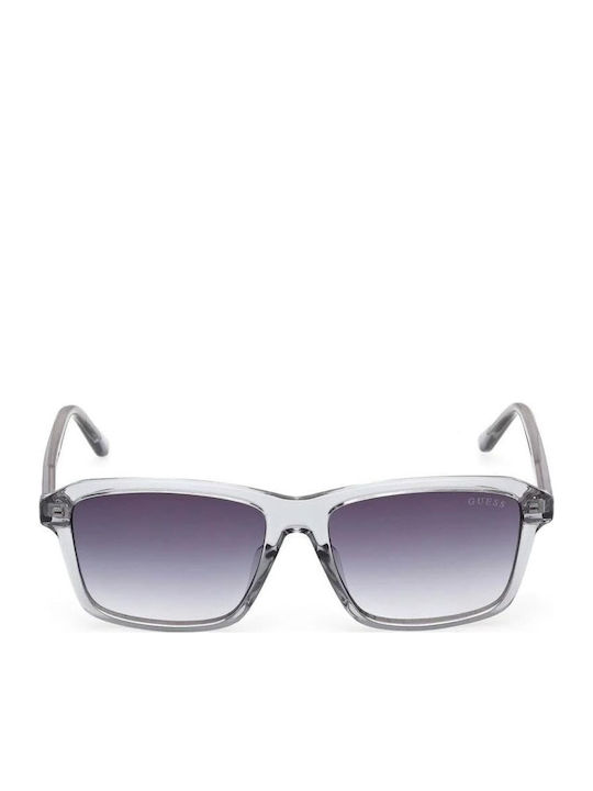 Guess Ochelari De Soare Unisex Cu Ramă Din Plastic Transparent Și Lentile Gri Degrade