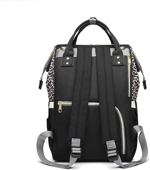Lequeen Backpack Diaper Bag Black 26cm