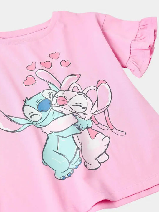 Kids Short-Sleeved Top Pink