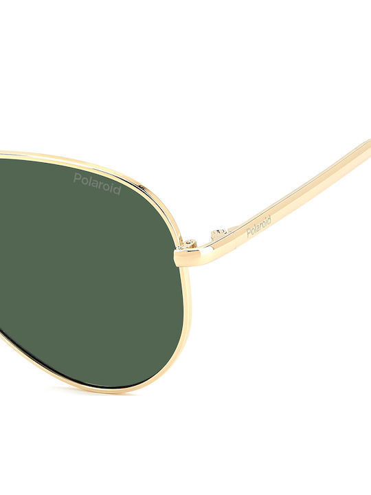 Polaroid Aviator Παιδικά Γυαλιά Ηλίου με Polarized Φακό Χρυσά για 11-16 Ετών