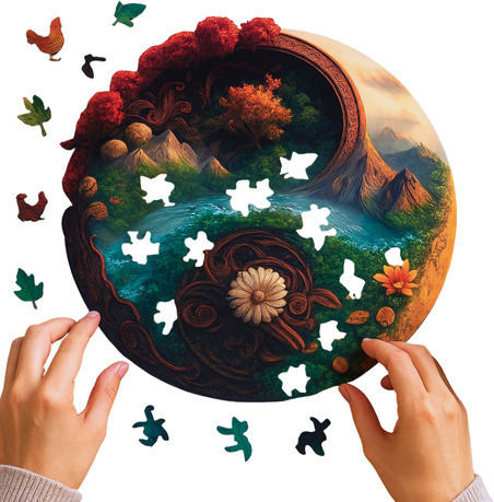 Puzzle Pentru Copii Din Lemn 150 Piese
