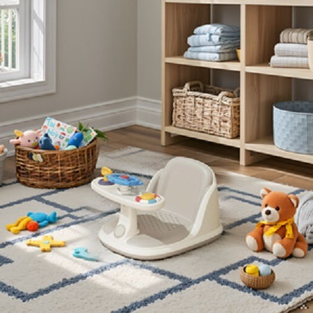 Little Mom Baby Bath Seat Beige