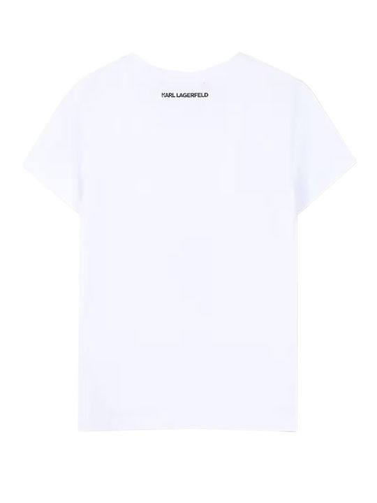 Karl Lagerfeld Kinderoberteile T-Shirts Weiß