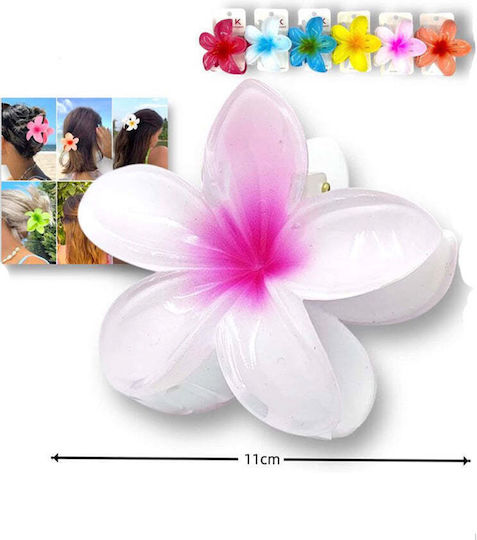 Claw Clip Flower Shape 11.5 Cm 6 Colors 1 Piece
